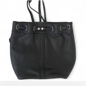 Vintage KELSI DAGGER women’s black genuine leather backpack/ shoulder bag